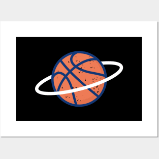 Funny Basket Ball Space Posters and Art